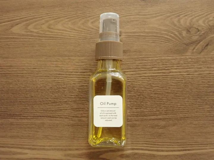 DAISO(ダイソー)：オイルポンプ(クリア、80mL)