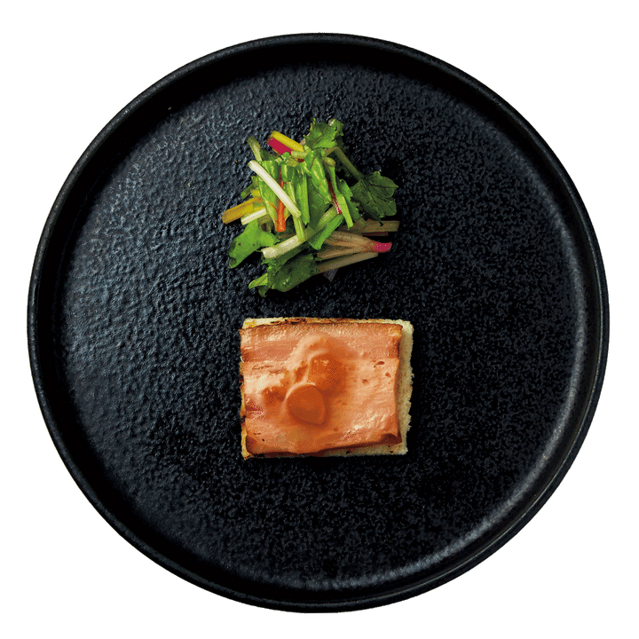 ベーコントースト アプリコットソース