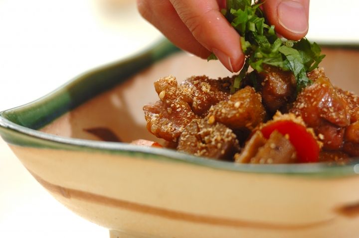 鶏とゴボウの煮ものの作り方4