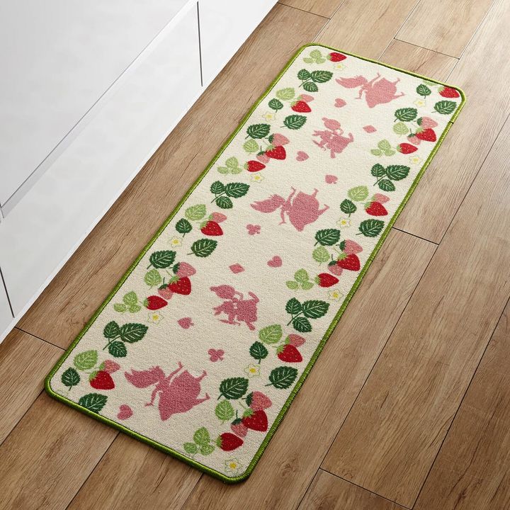 サイズ豊富なプリントキッチンマット アリス