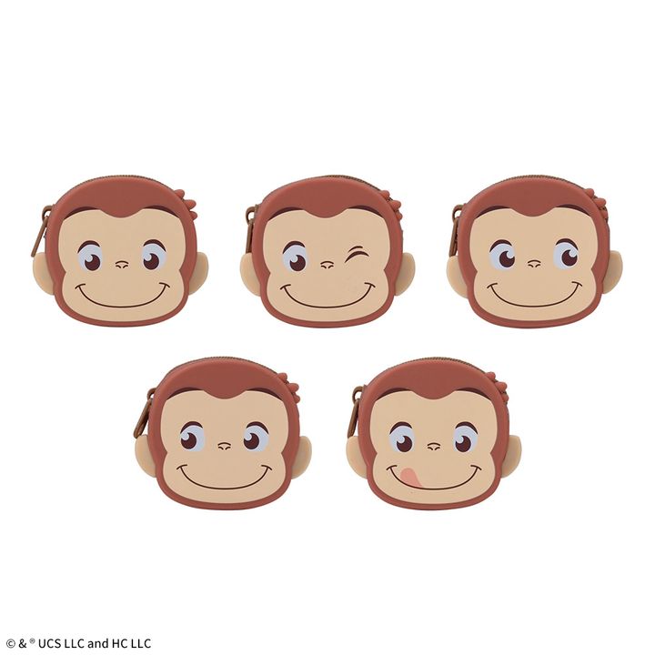 おさるのジョージ ぽってりシリコンミニポーチ