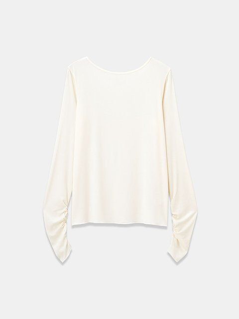 PLSTのウォームリザーブカシミヤブレンド2WAYネックT