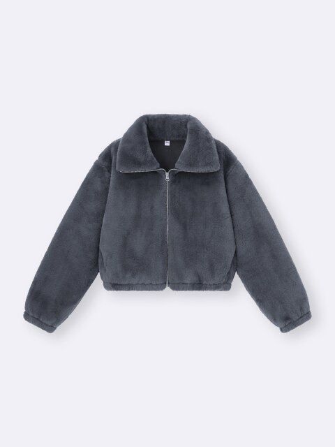 2025gu冬女性おすすめフラッフィーブルゾン