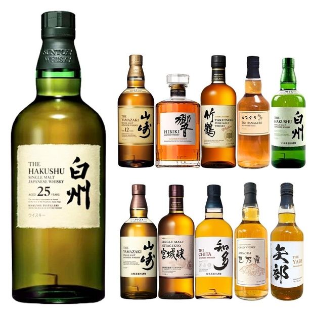 「2026 福袋みくじ」全ラインナップ。白州25年を筆頭に、山崎、響、竹鶴など名だたる銘柄がそろう466口限定