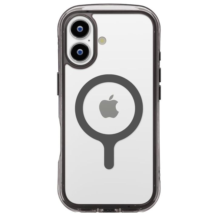 iPhone 17用 MagSafe対応 エアクッションケース [グラファイト] 装着時 正面