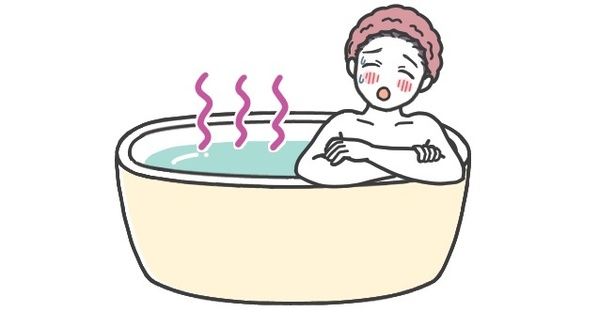 熱すぎるお湯は皮脂が奪われる イラスト／西村オコ