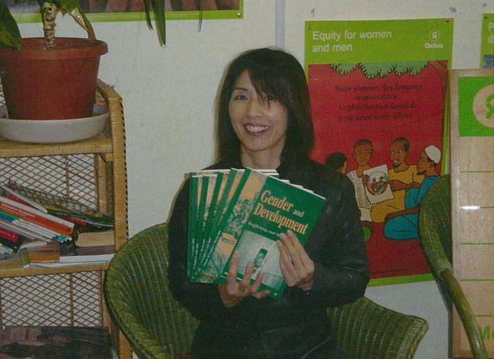 2002年、留学先のロンドンにて