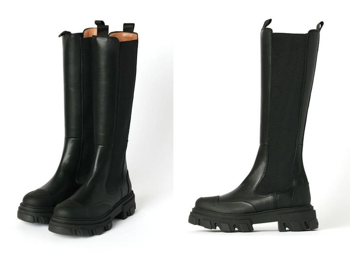 画像: 「CLEATED HIGH CHELSEA BOOTS」￥93,500【ガニー】 出典：パリゴ