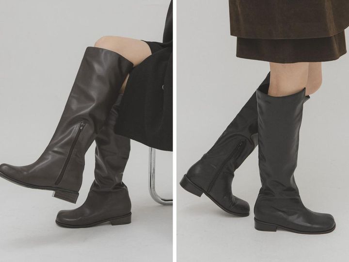 画像: 「プランプトゥロングブーツ」各￥14,300 出典：KBF