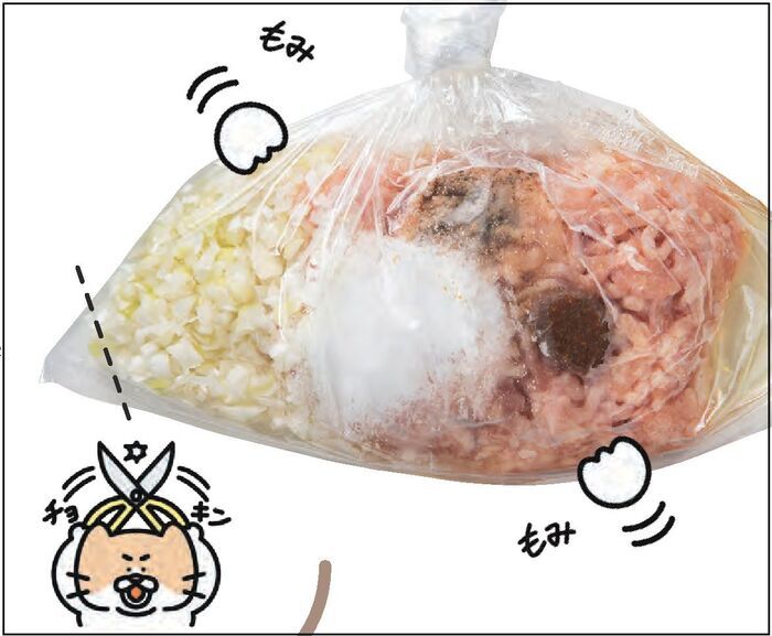 【ヘトヘトでも節約レシピ】水道代節約の「鶏つくね」の作り方。「手が一切汚れないのでストレスもなし♪」