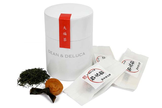 DEAN＆DELUCA 大福茶セット 缶入り・白 
