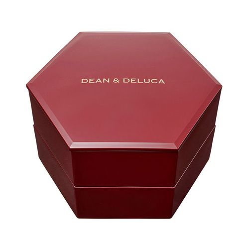 DEAN＆DELUCA 六角二段重 銀朱八分ツヤ内黒