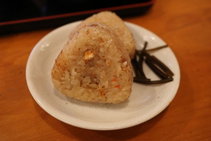 因幡うどん 渡辺通店 かしわおにぎり