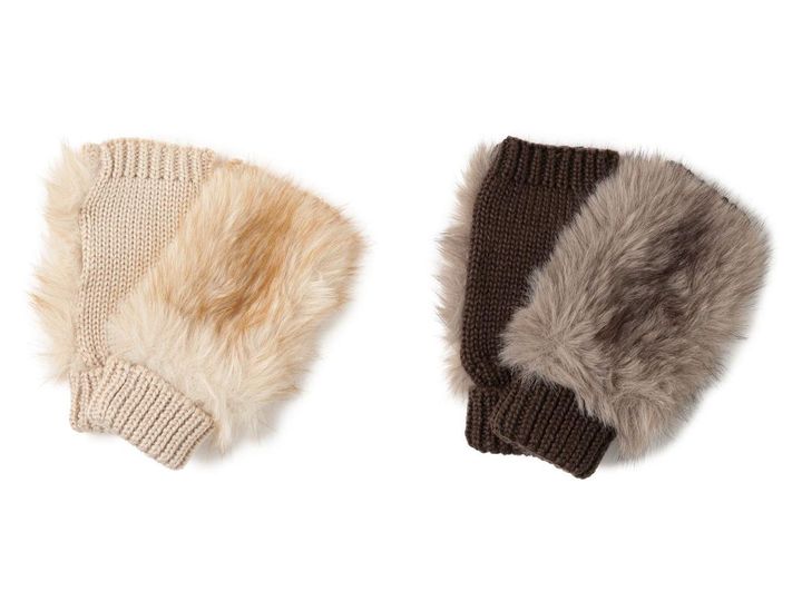 画像: 「フェイクファー グローブ」各￥6,600 出典：レイ ビームス