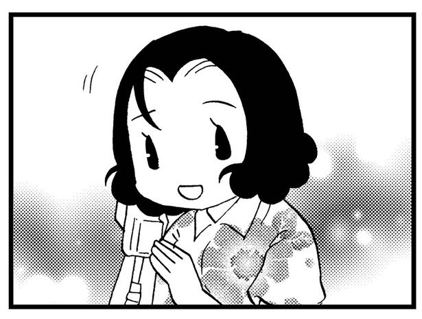 電話に出る母の姿が… （C）美齊津康弘、吉田美紀子／KADOKAWA