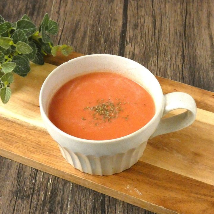 電子レンジ2分で完成！「トマトのポタージュ」