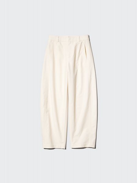 【ユニクロ】楽ちん素材＆太めではきやすいバレルパンツ