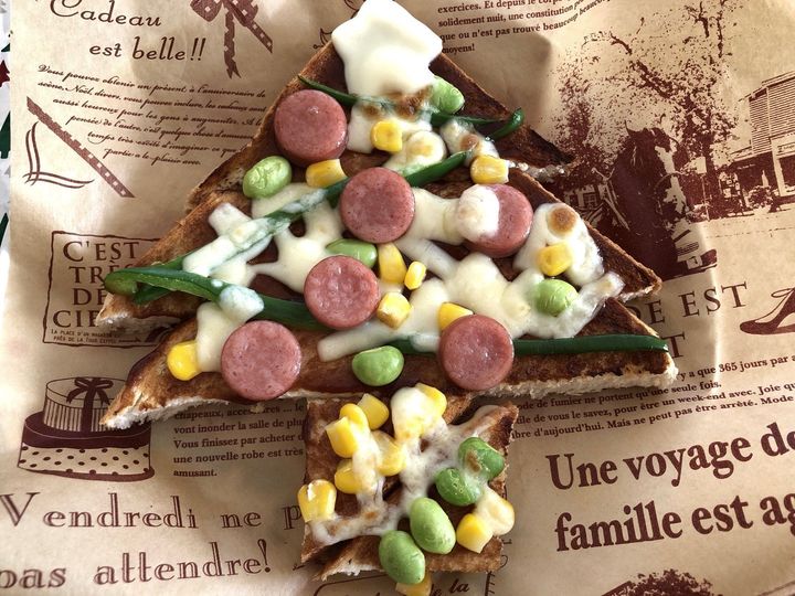 トースターで3分程焼きます