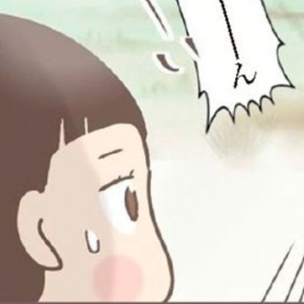 疎開してきた子が山に向かって母を呼ぶのを見てビックリするキヨさん 画像提供：ゆっぺ(@yuppe2)