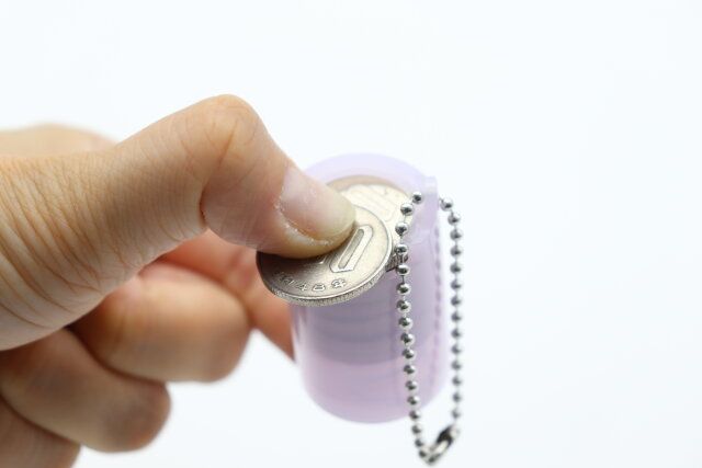 ダイソーの100円玉コインケース クリア 使用例2