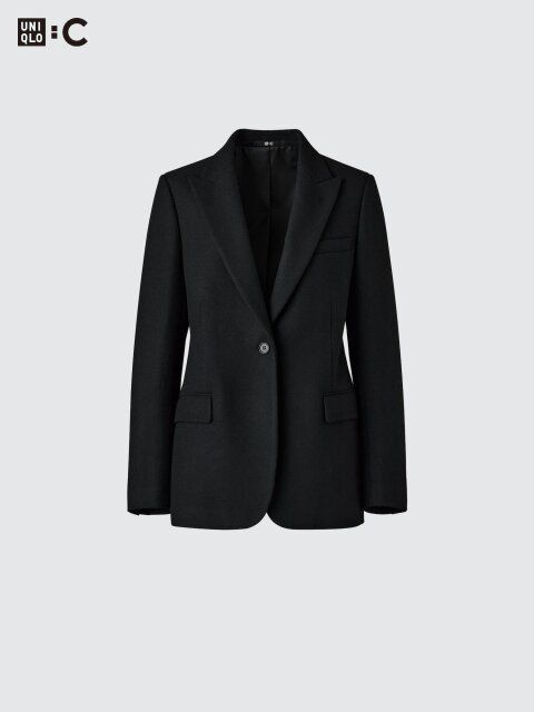 ユニクロコラボ値下げアウターツイードテーラードジャケット