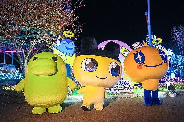 点灯式には、「まめっち」「くちぱっち」「めめっち」が登場した