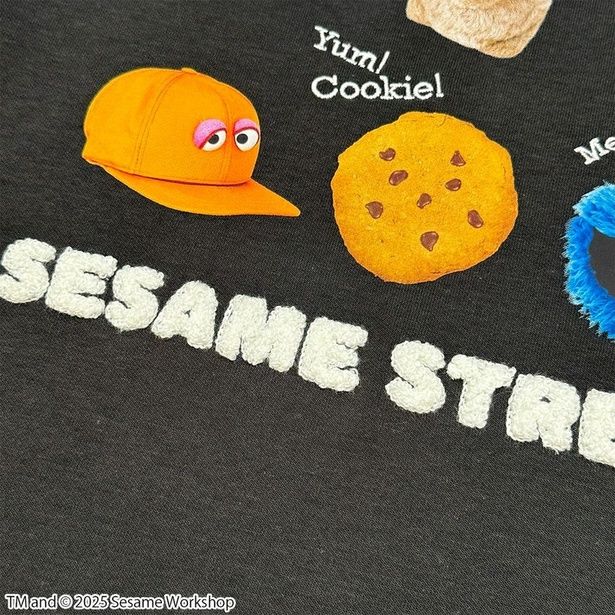 モコモコしたさがら刺しゅうがかわいい