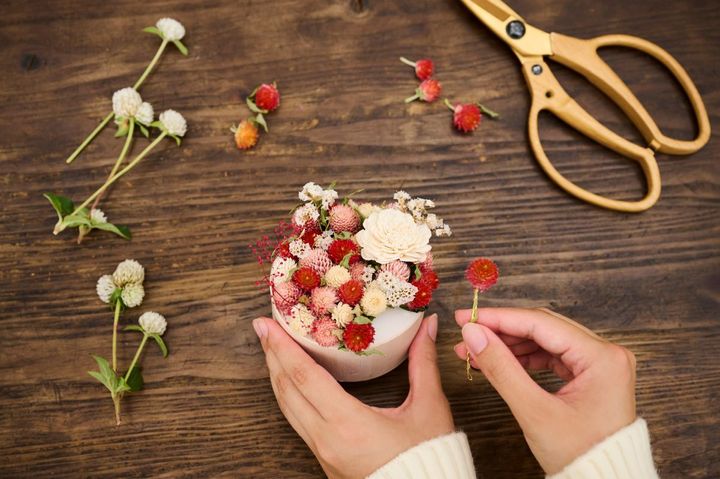 ストロベリーフラワーポットづくり