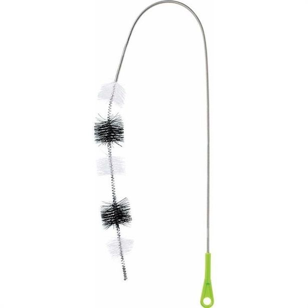 黒と白の2種類のブラシが、汚れをしっかりキャッチ！