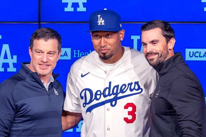 エドウィン・ディアス（写真中央）（C）Getty Images