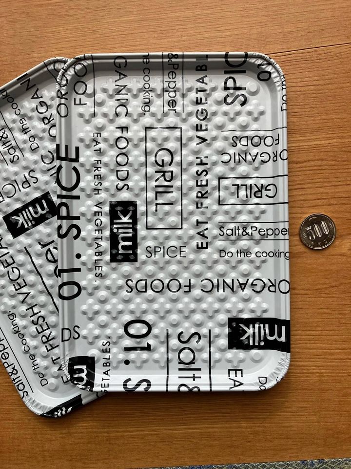 Seria(セリア)：アルミオイルトレー 2P インデックスロゴ