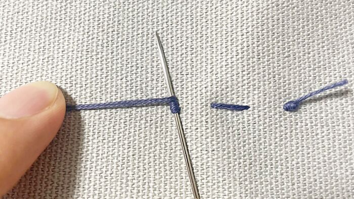 糸が短くても大丈夫！簡単＆キレイに『玉止め』する裏ワザ。覚えておくと便利ですよ♪
