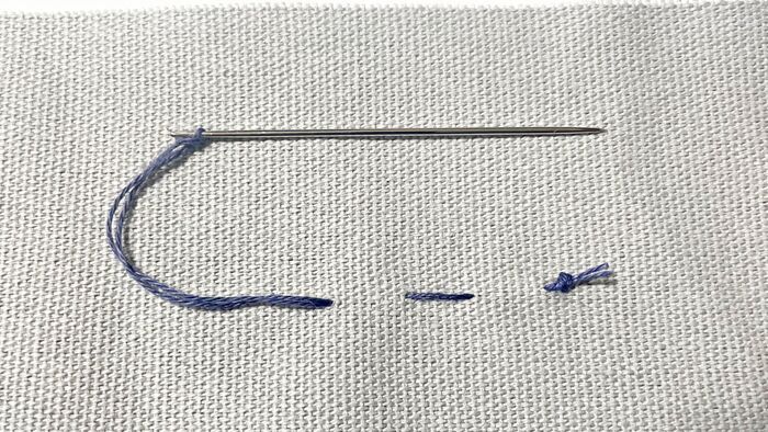 糸が短くても大丈夫！簡単＆キレイに『玉止め』する裏ワザ。覚えておくと便利ですよ♪