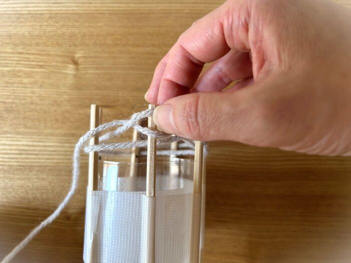 ペットボトル×割りばしで『編み機』ができました♡冬の編み物デビューにもぴったり♪