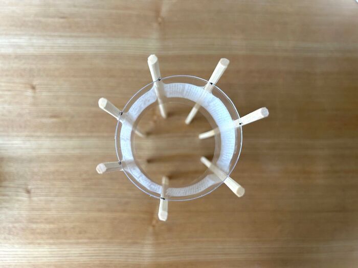 ペットボトル×割りばしで『編み機』ができました♡冬の編み物デビューにもぴったり♪