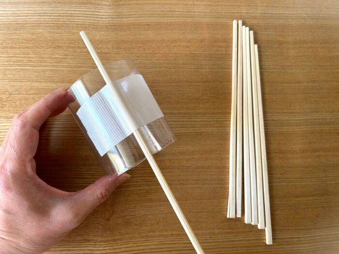 ペットボトル×割りばしで『編み機』ができました♡冬の編み物デビューにもぴったり♪