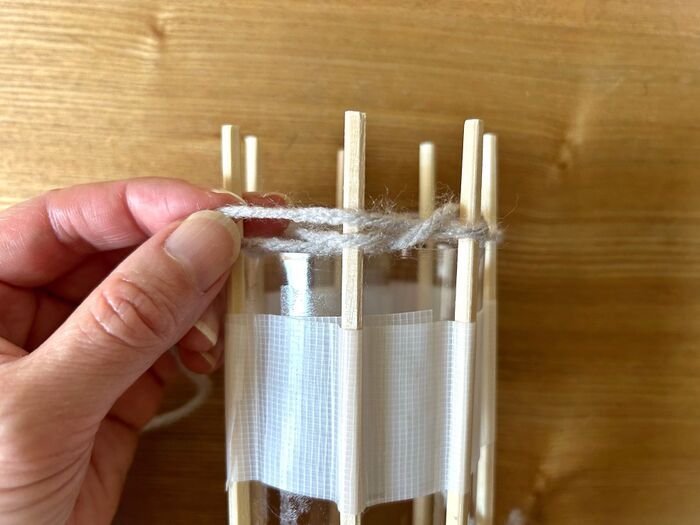 ペットボトル×割りばしで『編み機』ができました♡冬の編み物デビューにもぴったり♪