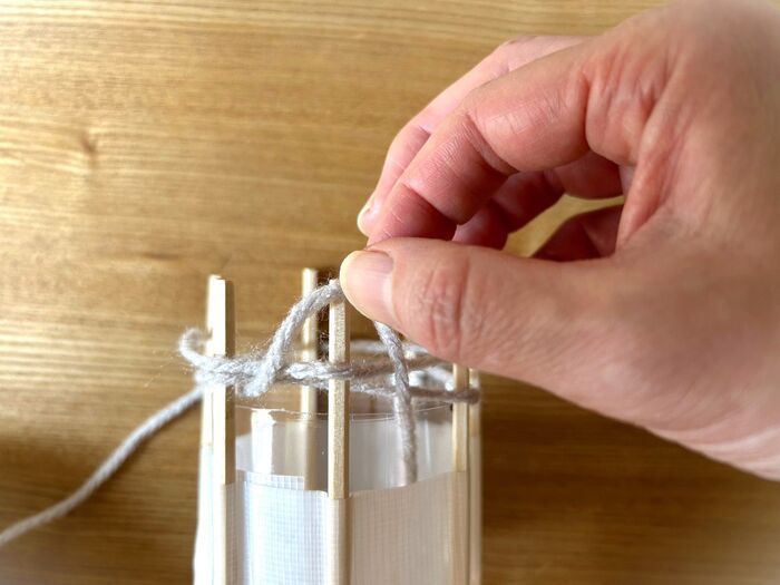 ペットボトル×割りばしで『編み機』ができました♡冬の編み物デビューにもぴったり♪