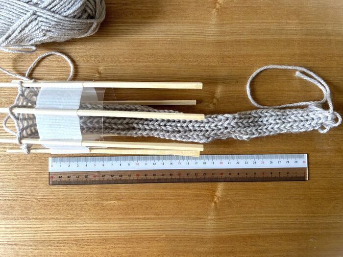 ペットボトル×割りばしで『編み機』ができました♡冬の編み物デビューにもぴったり♪