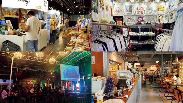 バンコク〈ホワイト・ストーリー ザ・ストリート・ラチャダ〉内観、〈ホン・サムット〉店内、〈ファンギ・ティー〉店内、〈ベジオロジ〉店内