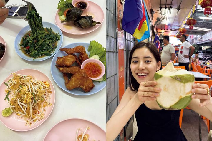 バンコク〈スダー・レストラン〉料理 俳優・新木優子