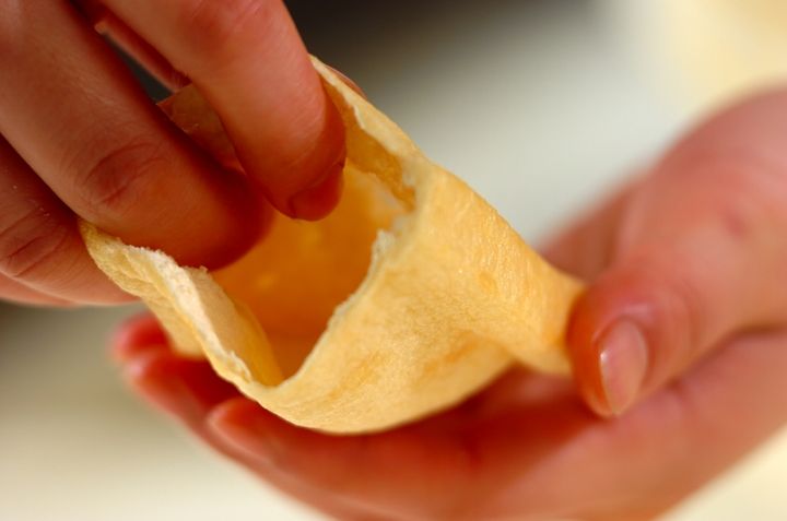 肉詰め巾着の炊き合わせの下準備1