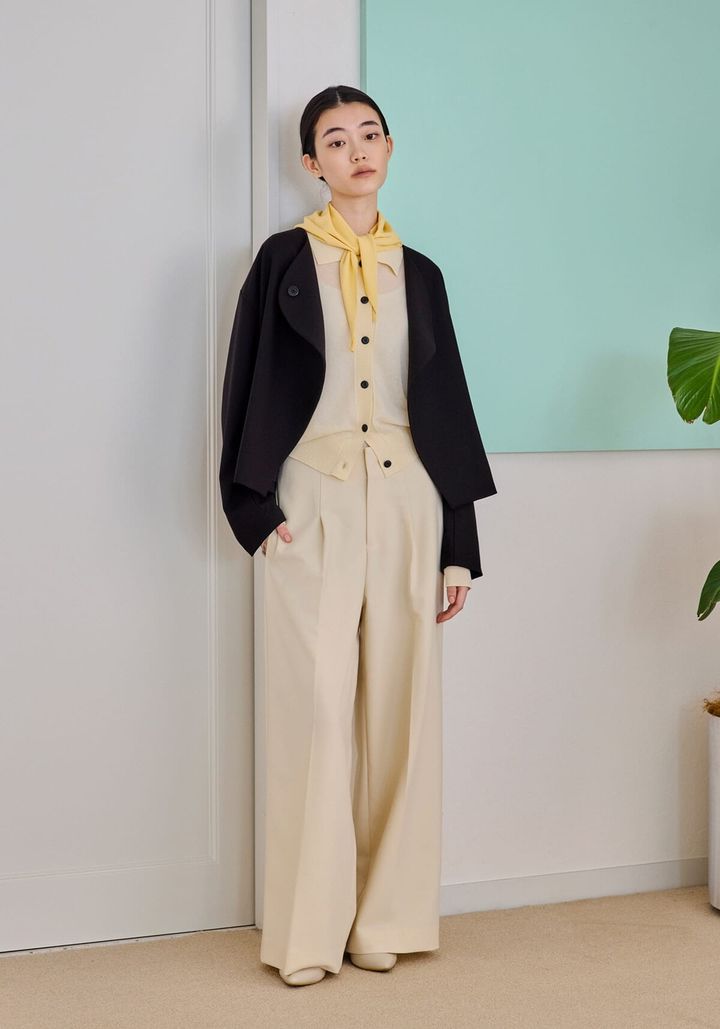 セットアップ ラウンドジャケット＋ワイドパンツ3