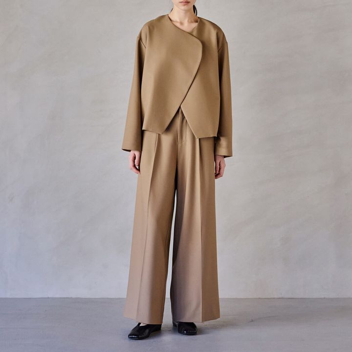 セットアップ ラウンドジャケット＋ワイドパンツ5