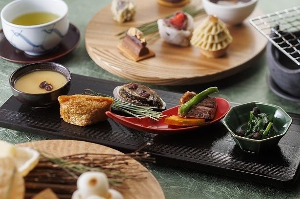 小豆や赤えんどう豆を使った「お食事」