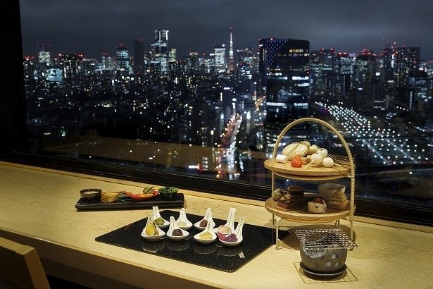 夜景とあんこの組み合わせがいい感じ