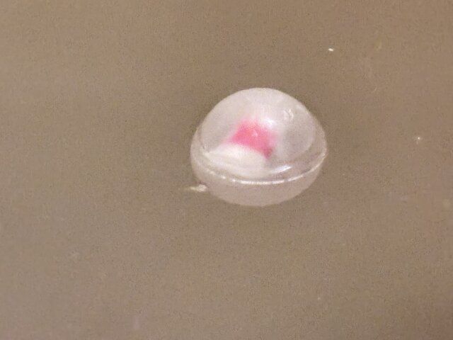 セリアのミニチュアファーストフードバスボールはカプセル入りのマスコット付き