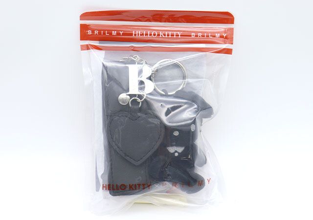 宝島社ムック付録のHELLO KITTY × BRILMY いつでもササッとお直しできる ズボラに優しいミラー付きリップチャーム BOOK BLACK ver. SPECIAL PACKAGE1
