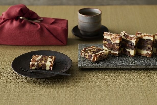 「干柿と胡桃と無花果のミルフィーユ」