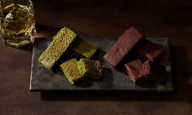 「銀座へしれブラウニー(プレーン＆抹茶)」